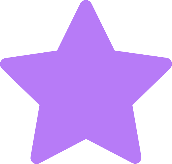 Svg Library Starburst Clipart - Star Purple Clipart - Png Download (600x573), Png Download