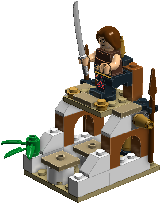 Prince Of Persia Obstacle Course - Lego Clipart (1582x721), Png Download