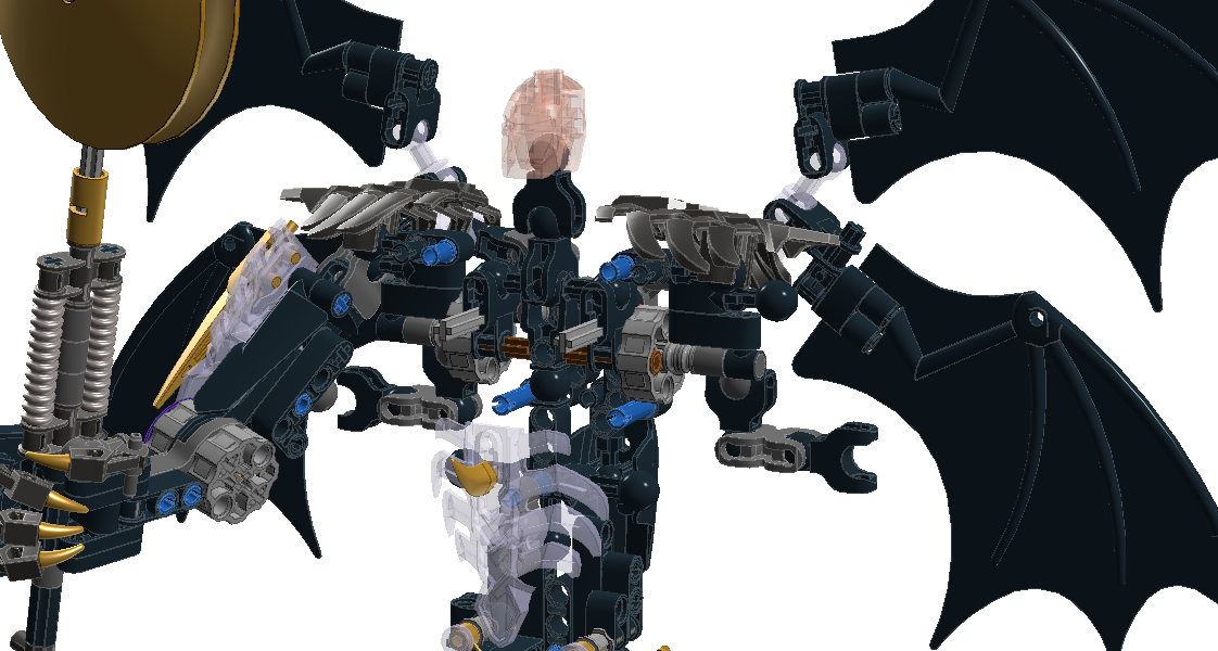 Overlord Makuta7 300 Kb - Lego Bionicle Overlord Makuta Clipart (1122x600), Png Download