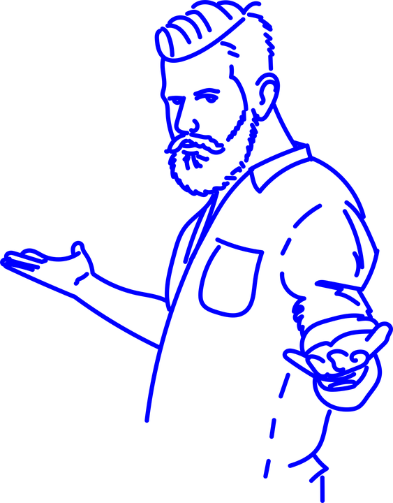 Beard Clipart (563x720), Png Download