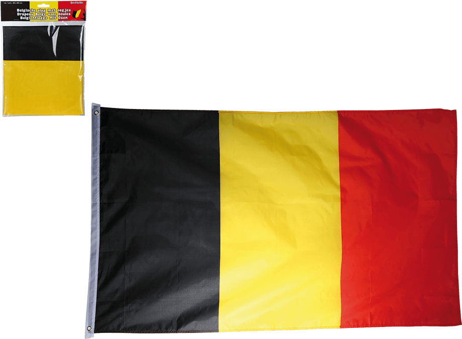Belgium Flag With Metal Rings - Flag Clipart (945x709), Png Download