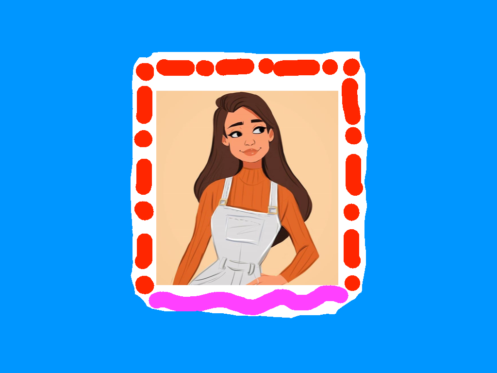 Background Scene - Image - Brown Hair Female Cartoon Characters Clipart (1024x768), Png Download