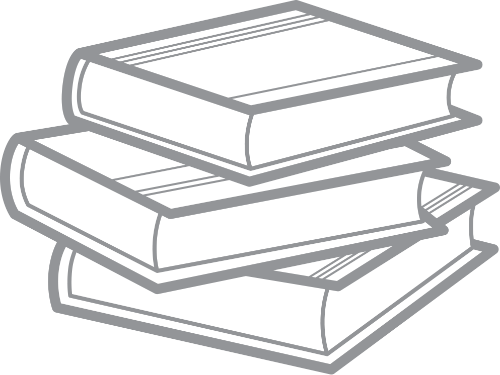 File - Literature - Books Black N White Clipart (993x746), Png Download