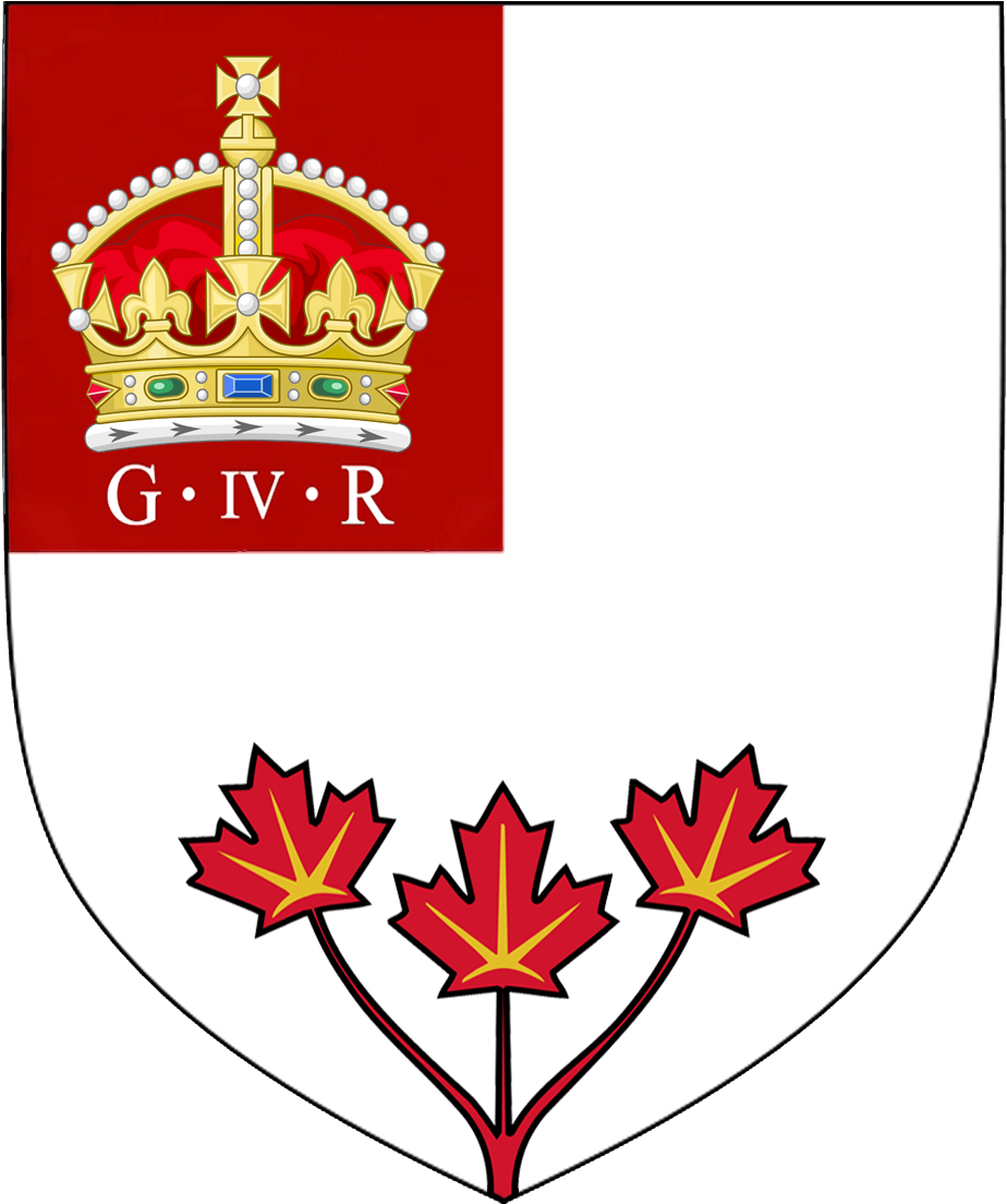 Royal Society Of Literature Arms Of Pantelis Kassotis - Canadian Three Maple Leaf Clipart (928x1117), Png Download