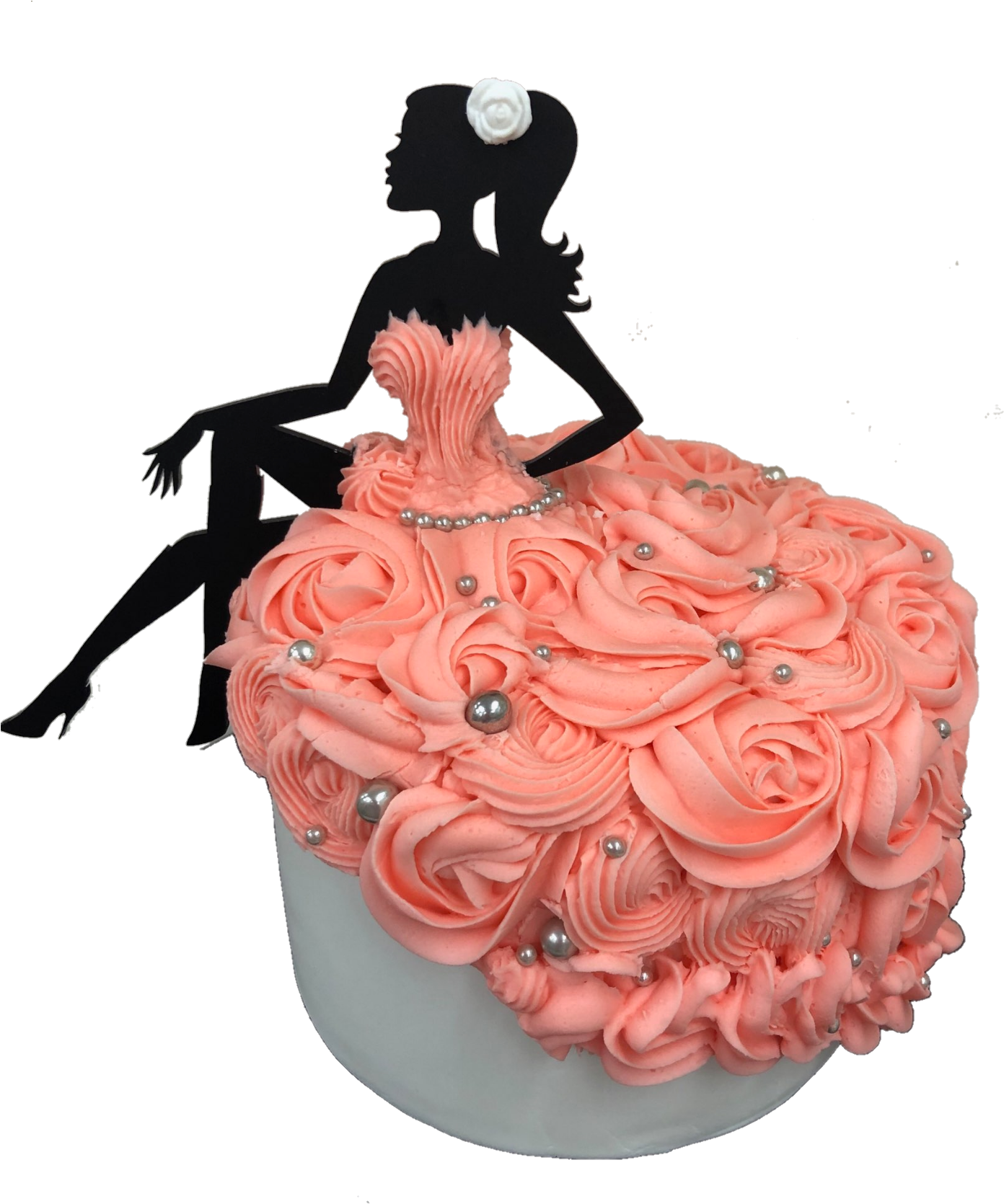 Silhouette Cake - Illustration Clipart (1426x1764), Png Download