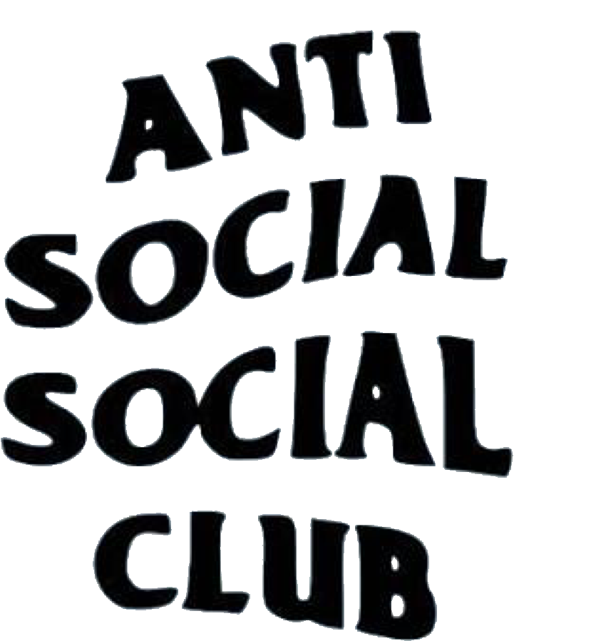 Antisocialsocialclub Sticker - Illustration Clipart (1024x1024), Png Download