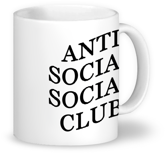 Caneca Anti Social Social Club De Joana Peleirana - Mug Clipart (578x534), Png Download