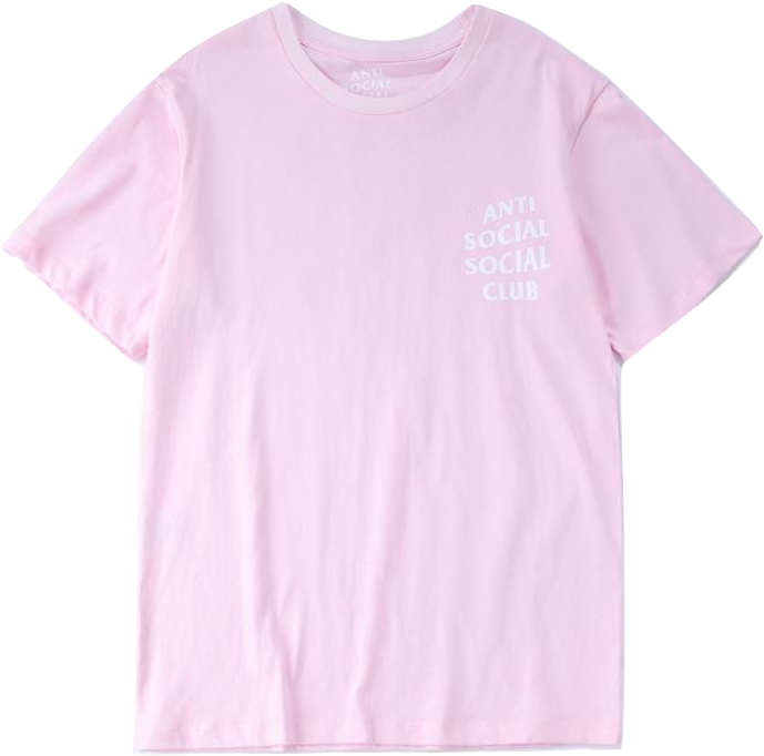Anti Social Social Club Logo Tee - Active Shirt Clipart (689x682), Png Download