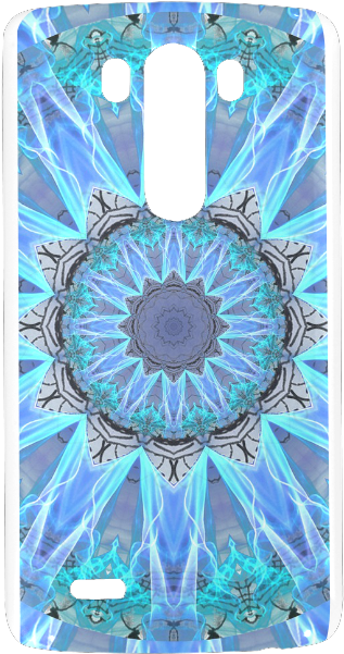 Sapphire Ice Flame, Cyan Blue Crystal Wheel Hard Case - Mobile Phone Case Clipart (1000x1000), Png Download