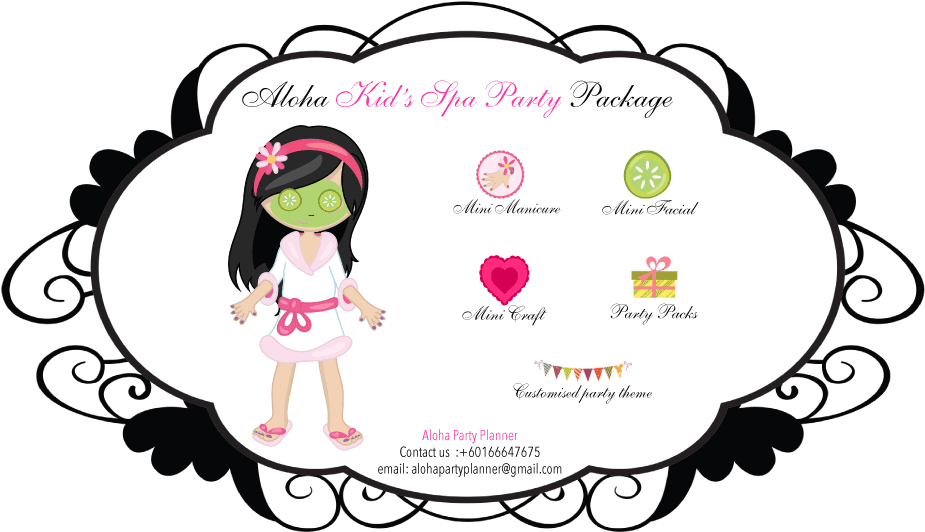 Aloha Kid's Spa Party Package - Kids Spa Package Clipart (960x560), Png Download