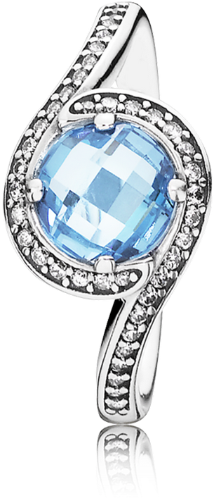 Images - Pandora Blue Ring Clipart (999x999), Png Download