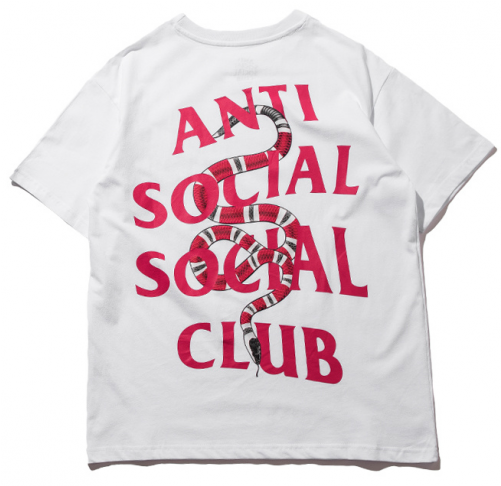 Anti Social Social Club Maglietta Clipart (500x717), Png Download