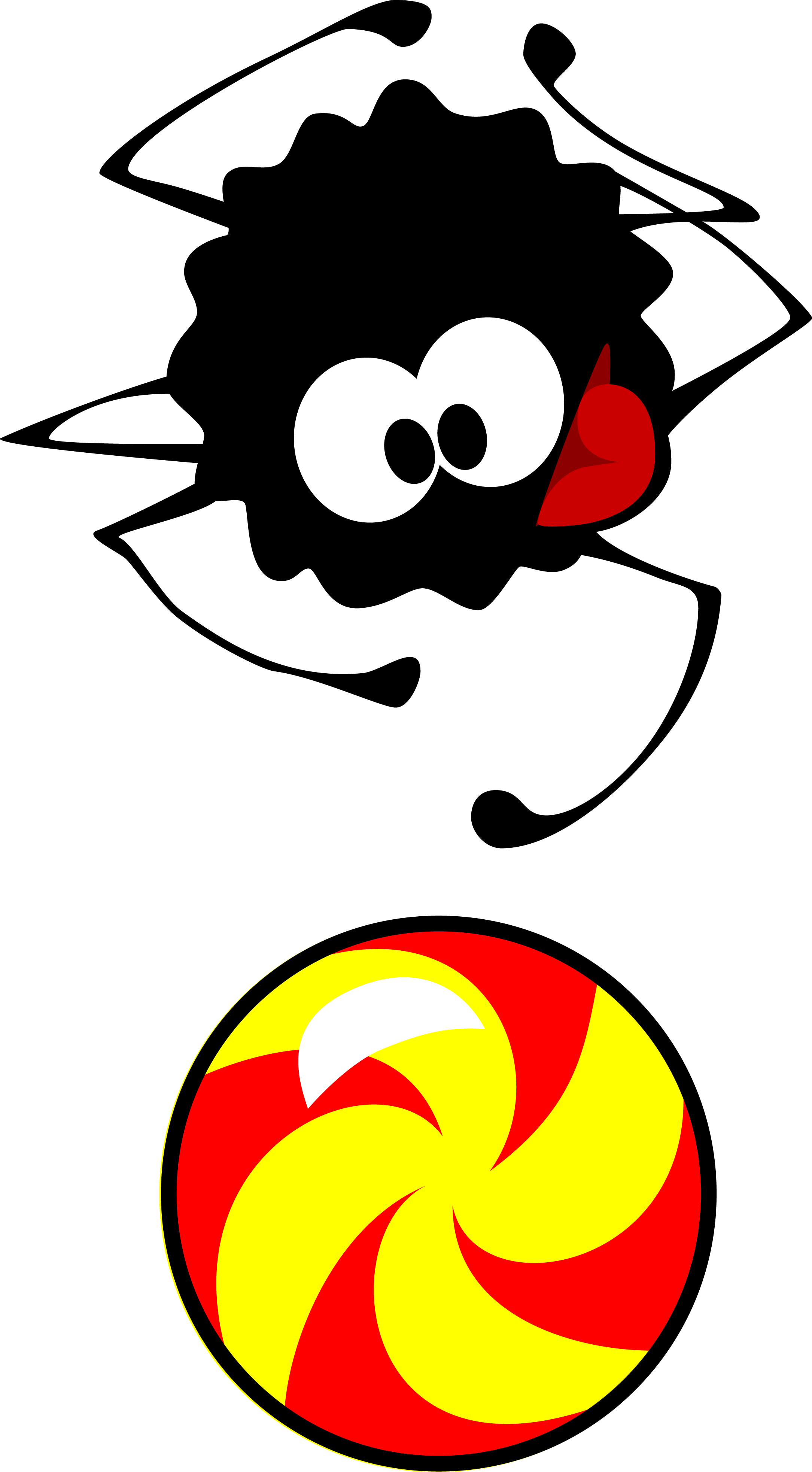 Cut The Rope - Cut The Rope Spider Clipart (2169x3931), Png Download