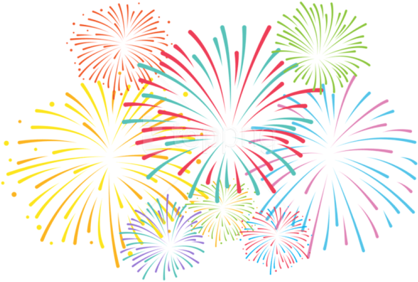 Free Png Fireworks Png Png - Fire Works Clip Art Transparent Png (850x570), Png Download