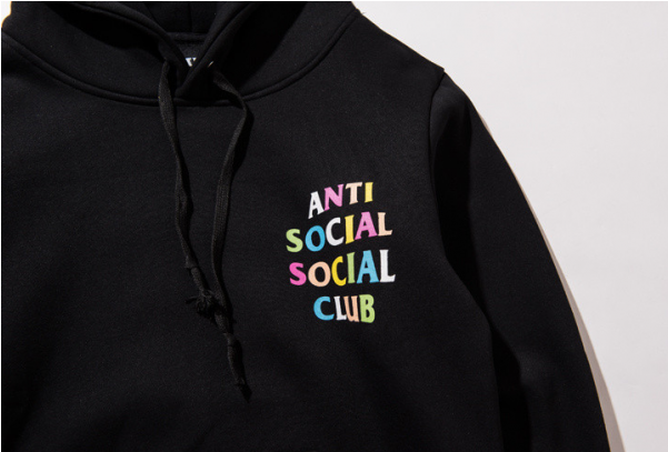 Anti Social Social Club Assc Multciolor Hoodie - Anti Social Social Club Hoodie Multi Color Clipart (600x600), Png Download