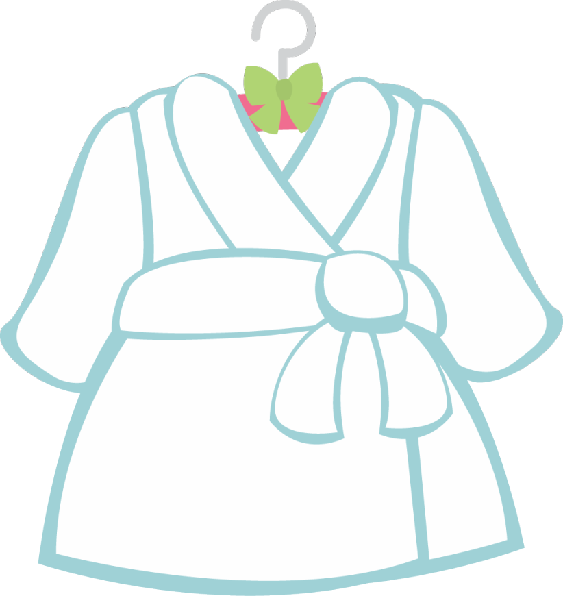 Spa Robe Clipart - Png Download (822x870), Png Download