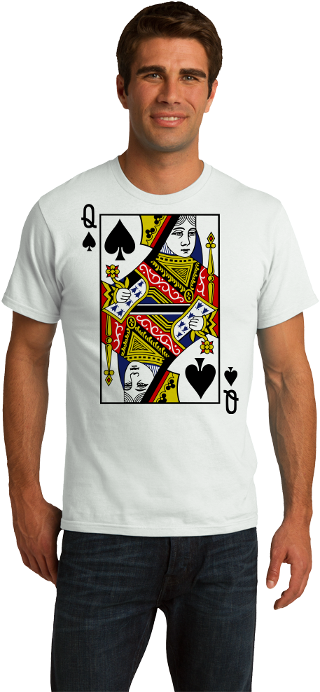 Standard White Queen Of Spades - Queen Playing Cards Clip Art - Png Download (670x1005), Png Download