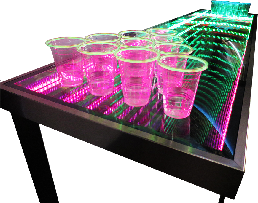Infinity Beer Pong Table - Plastic Clipart (870x685), Png Download