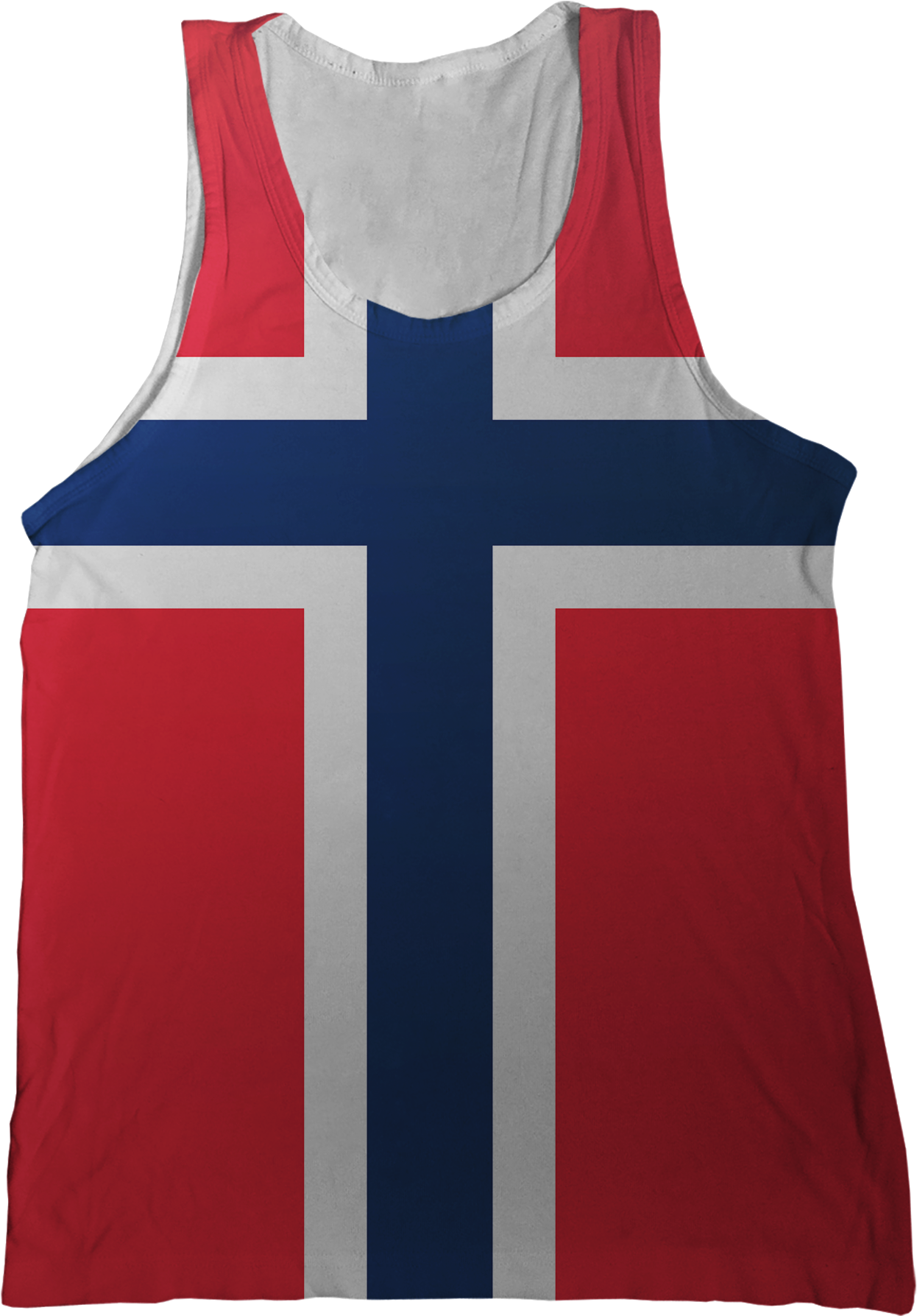 Norway Flag Tank Top - Vest Clipart (1246x1787), Png Download