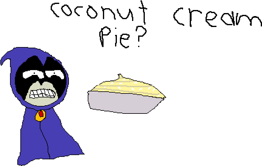 Coconut Cream Pie - Cartoon Clipart (1000x800), Png Download