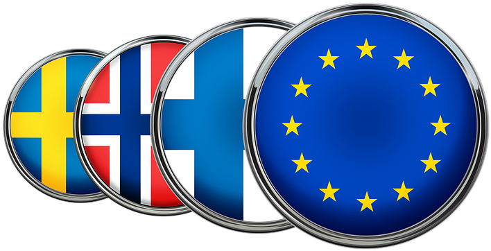 Scandinavia, Eu, Europe, Sweden, Norway, Finland - European Clipart (960x400), Png Download