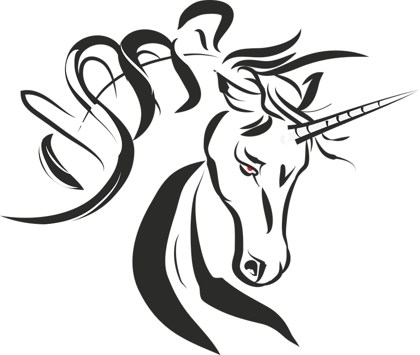 Unicorn Magic Mythical Creatures Mystical Fantasy - Unicorn Clipart (852x720), Png Download