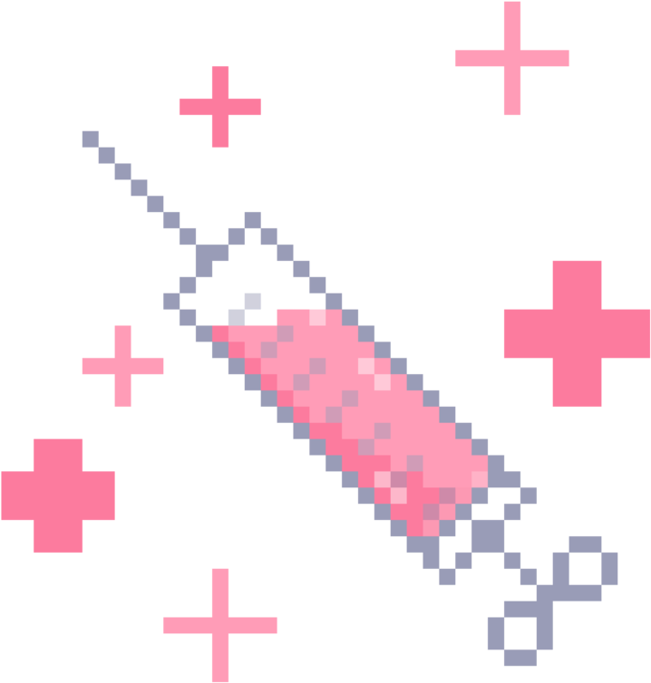 Inyección Cute Kawaii Pixel Pixels - Medicine Transparent Gif Clipart (894x894), Png Download