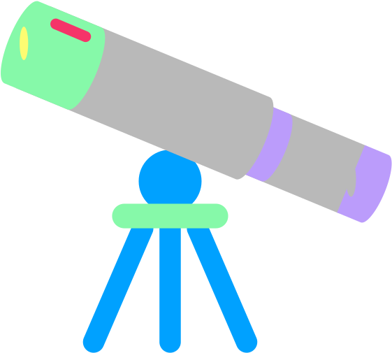 U 1 F 52 D Telescope Clipart (568x568), Png Download