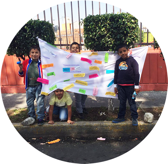 Nuestros Niños - Banner Clipart (600x583), Png Download