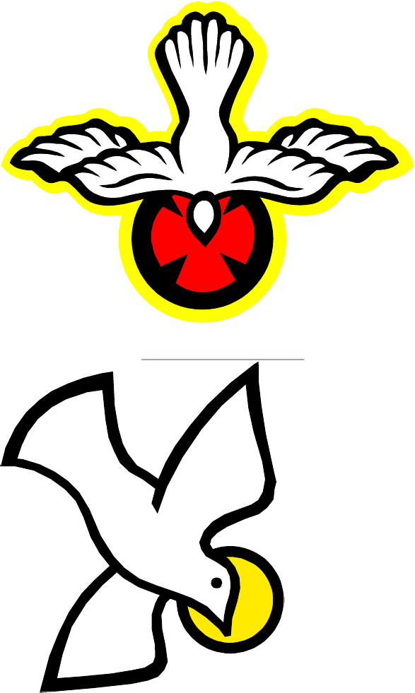 Espiritu Santo Paloma Dibujo Clipart (587x981), Png Download