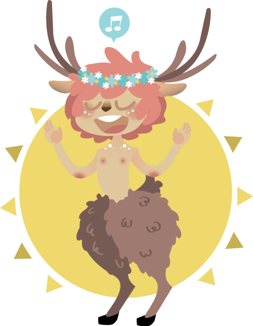 Clipart Santa Reindeer - Cartoon - Png Download (500x645), Png Download