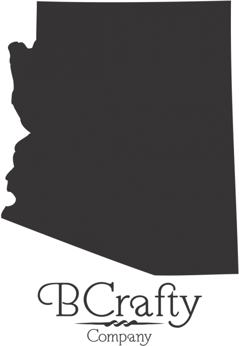 Acrylic Arizona State Blanks - Map Clipart (684x912), Png Download