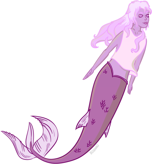 Mermaid - Illustration Clipart (600x600), Png Download