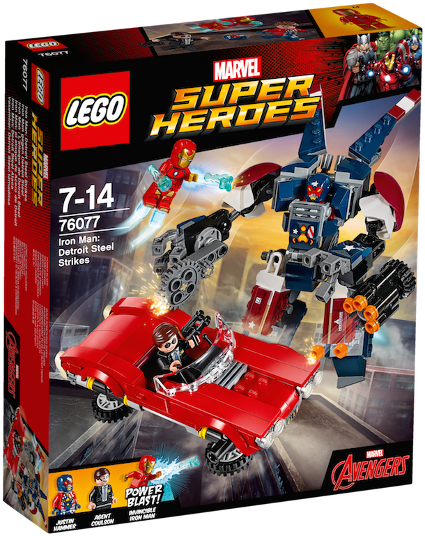 Lego Iron Man Png - Lego Detroit Steel Strikes Clipart (1134x850), Png Download