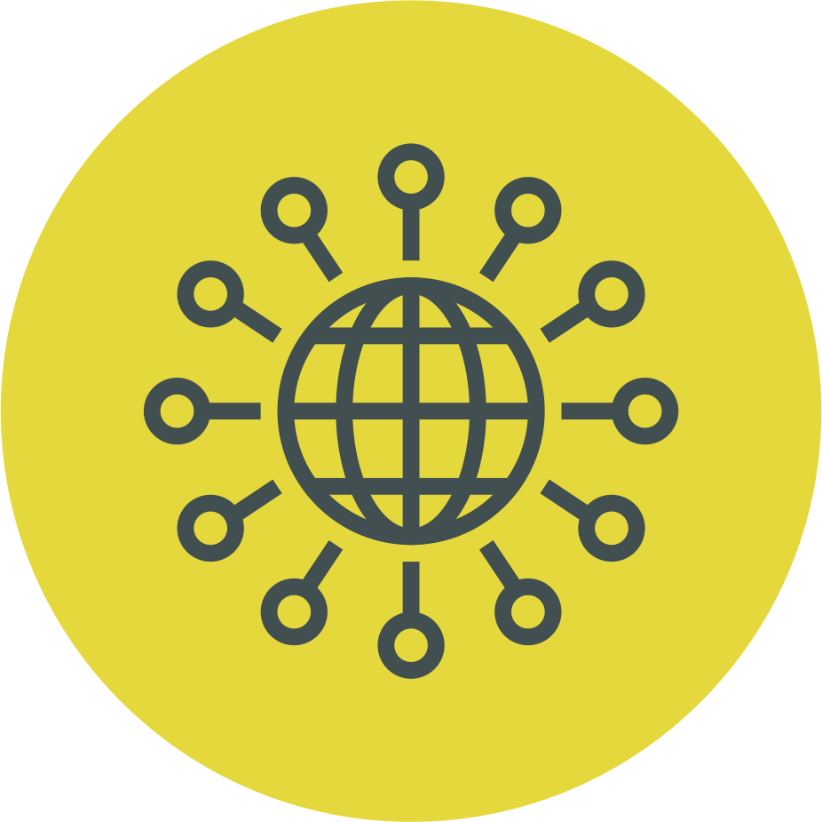 Ícone Amarelo - Data Network Icon Png Clipart (926x925), Png Download