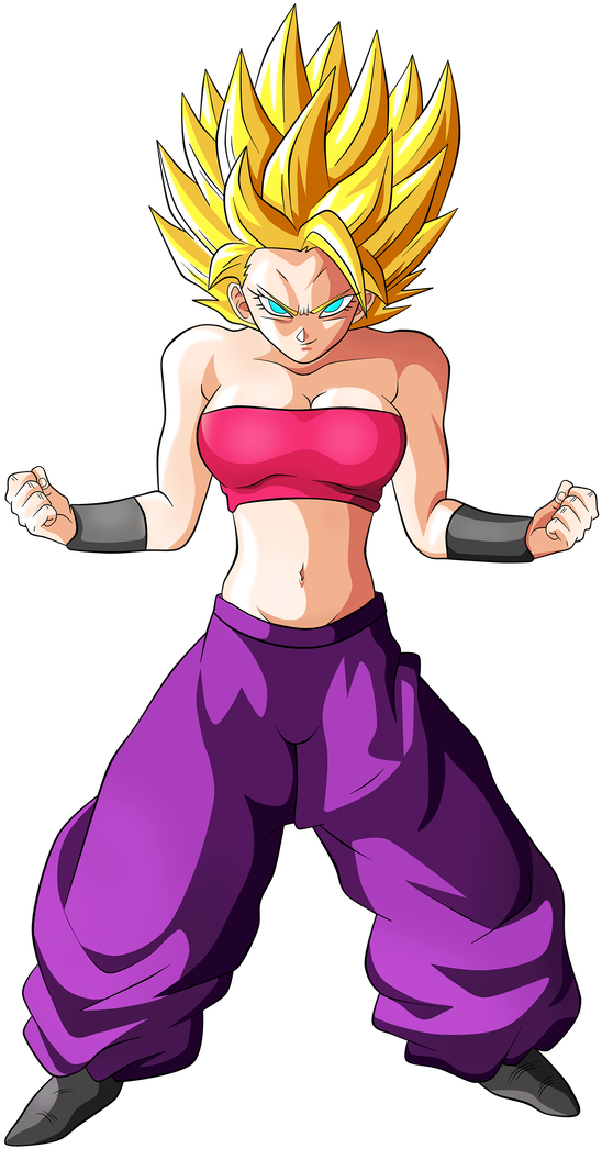 Caulifla Super Saiyan 2 Ssj2 By Goku-kakarot - Caulifla Super Sayajin 2 Clipart (744x1075), Png Download