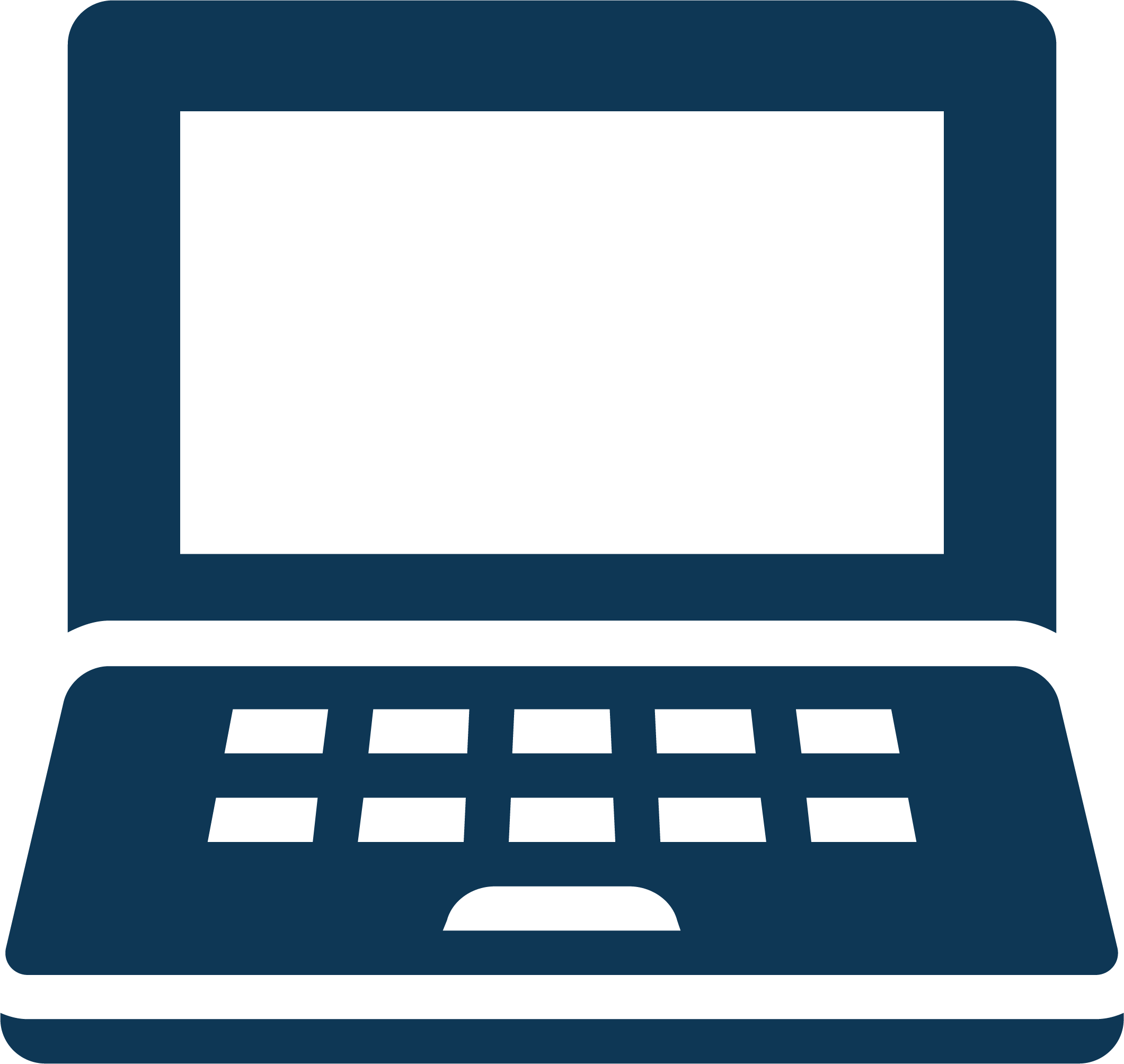 Laptop Icon Blue Clipart (2121x2008), Png Download