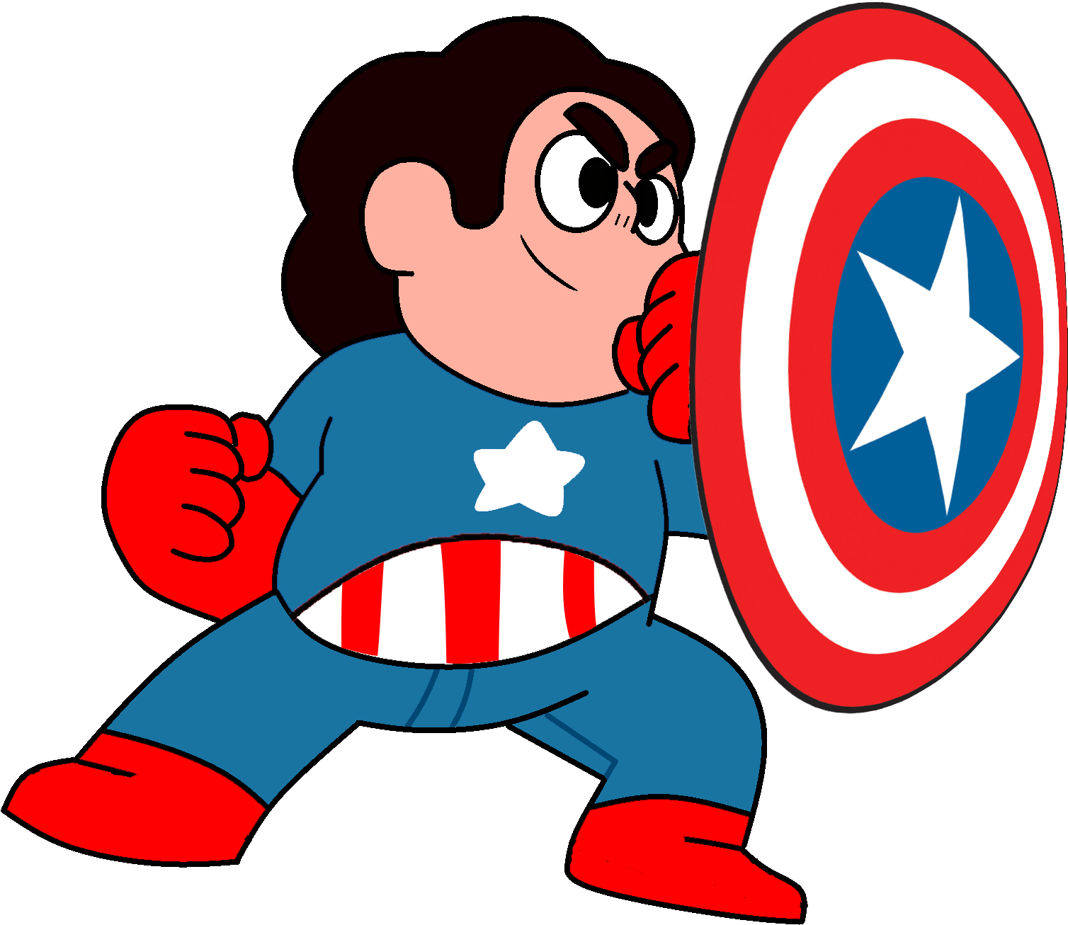 356kib, 1680x1428, Steven Universe Captain America - Shield Steven Universe Clipart (1680x1428), Png Download
