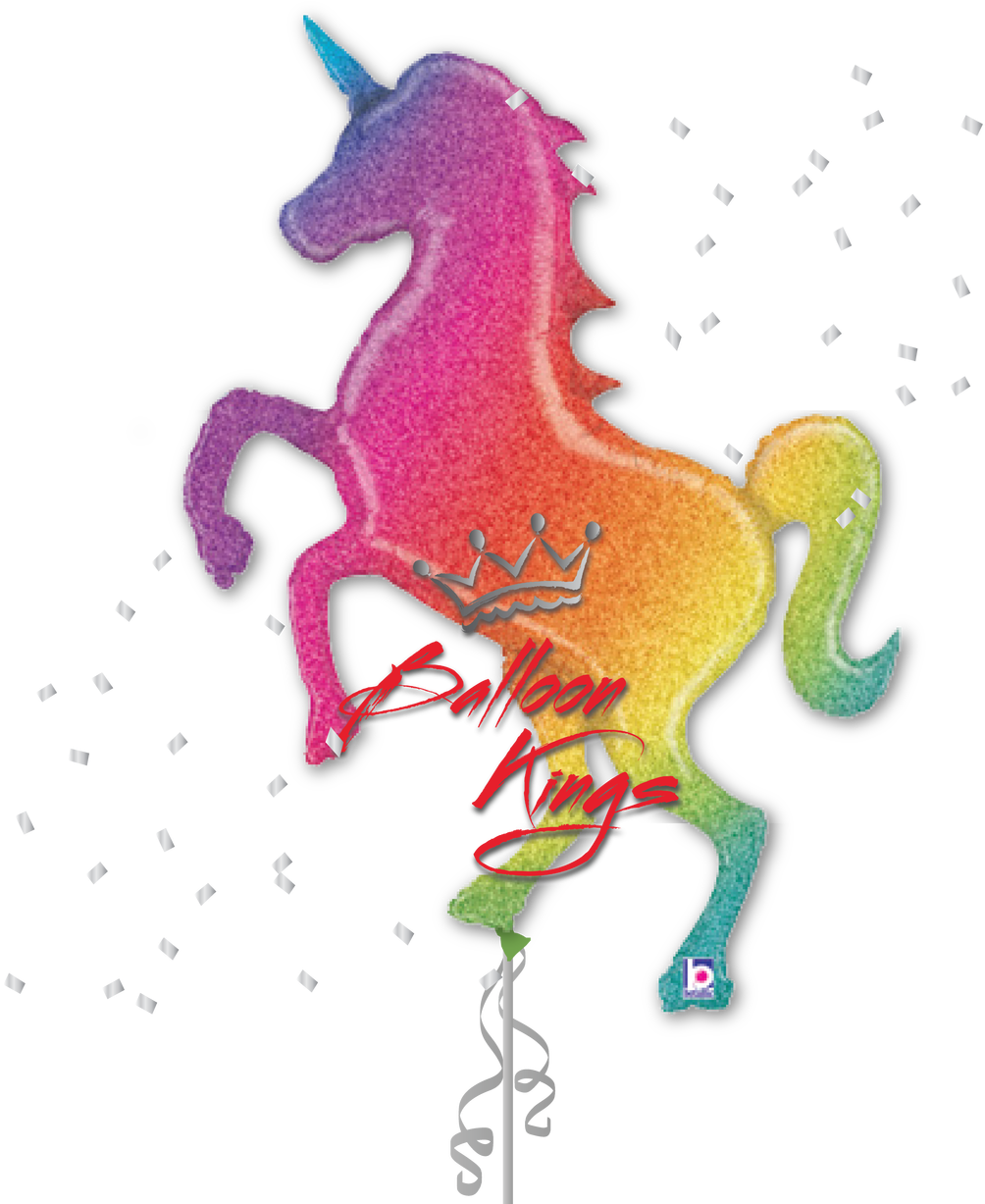 Glittering Rainbow Unicorn - Glitter A Rainbow Unicorn Clipart (1004x1227), Png Download
