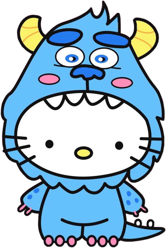#hellokitty #sully #monstersinc #monster #scary #kawaii - Hello Kitty Clipart (631x946), Png Download