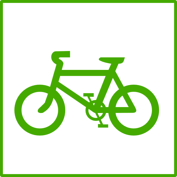 Bicycle Icon Png - Cycling Sign Clipart (600x600), Png Download