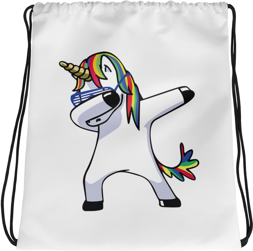 Dabbing Unicorn Png - Funny Cartoon Unicorn Clipart (1000x1000), Png Download