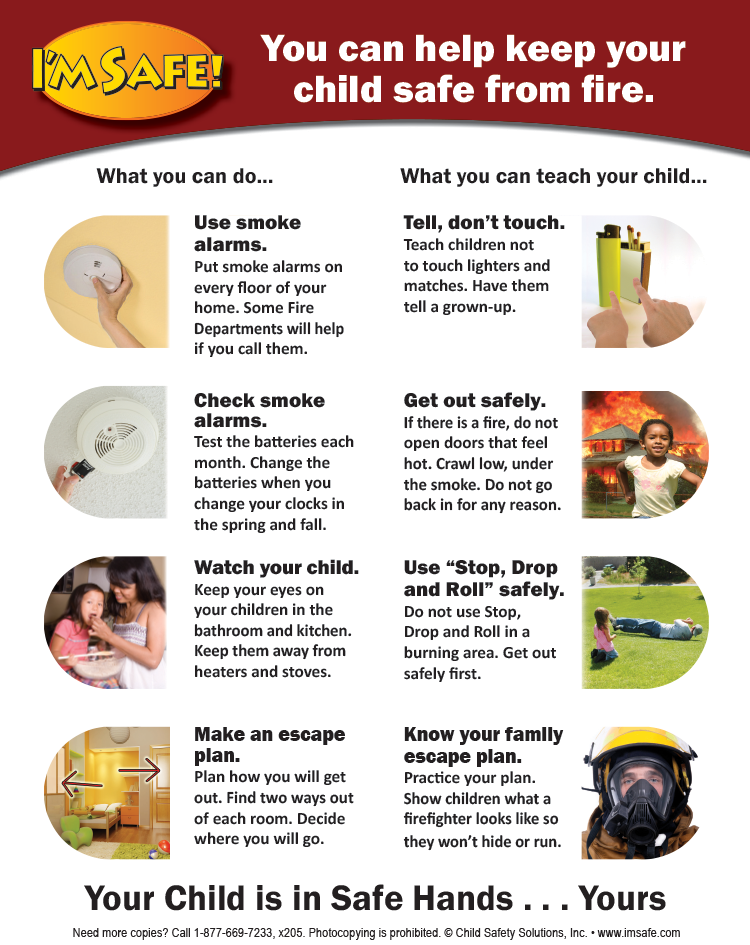 5-5020 Parent Tip Sheet - Fire And Burn Safety Clipart (750x945), Png Download