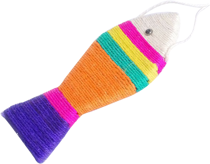 Tang Qi Pet Fish-shaped Sword Wear Sisal Cat Scratch - Sock Clipart (800x800), Png Download
