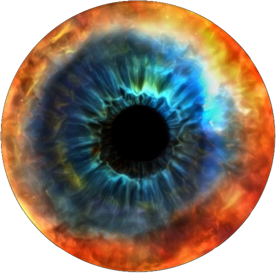 #eye #fire - Circle Clipart (600x600), Png Download