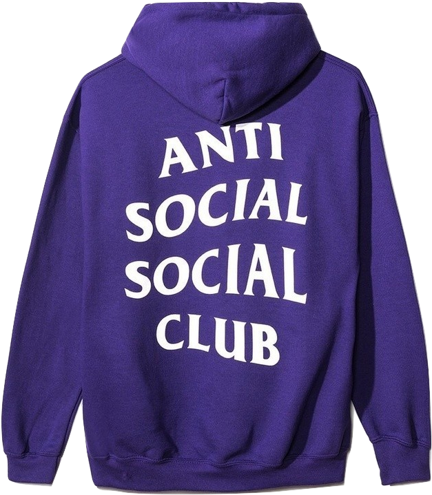 Anti Social Social Club - Hoodie Clipart (688x788), Png Download