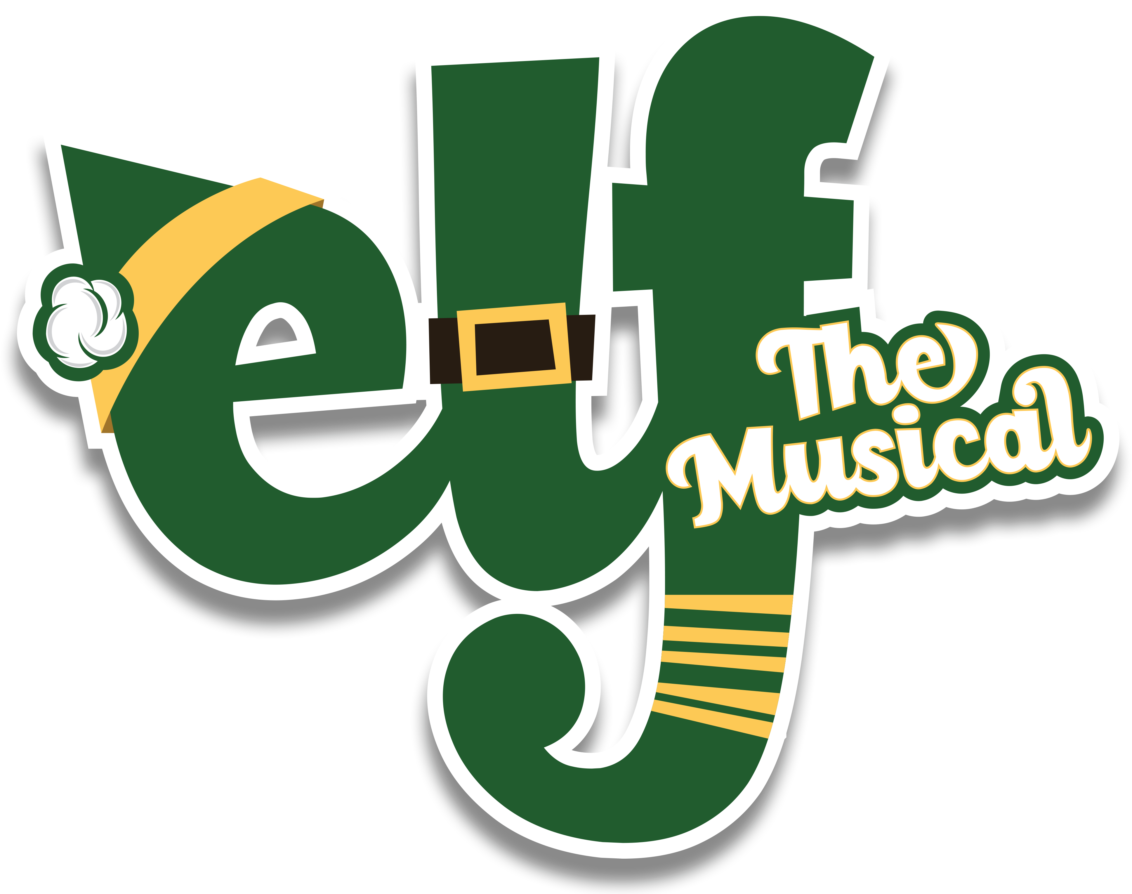 Elf The Musical - Elf The Musical Cmtsj Clipart (3937x3212), Png Download