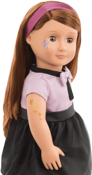 Detail Of Adriana With Glitter Tattoos - Adriana Doll Clipart (600x600), Png Download
