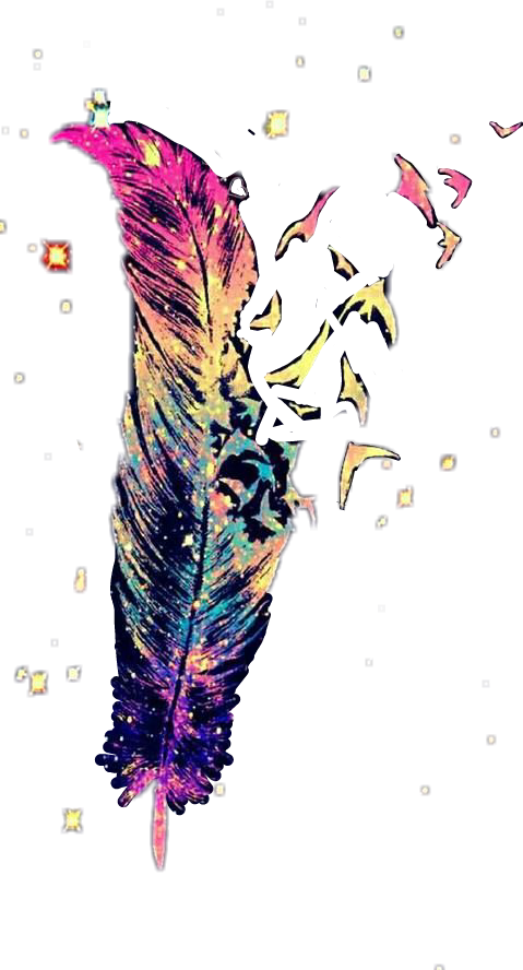 #pluma #plumas #plumatumblr✌ #espacial @yulitza1239 - Illustration Clipart (479x888), Png Download