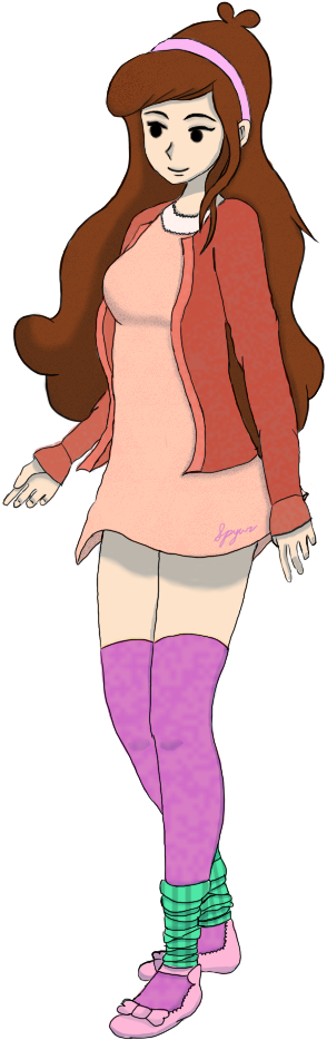 Teen Mabel Pines Digital Transparent Art ~ Spywi - Mabel Pines Adult Clipart (1000x1000), Png Download